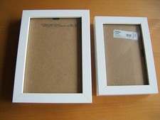 2 Bilderrahmen  weiß IKEA Ribba Holzrahmen 17 x 12 und 20 x 15 cm