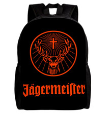 Cooler Jägermeister Rucksack Backpack schwarz/orange