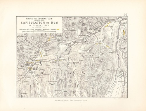 Landkarte kampf plan map of - ~,
