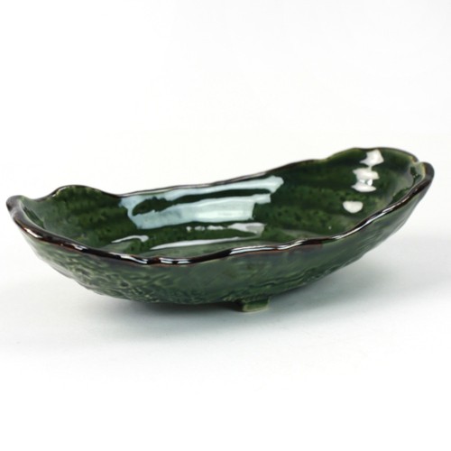 Schale oval grün 9 - oval, x