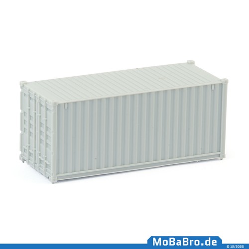 Grauer 20ft container farblos - 20ft,