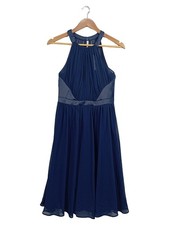 Coast Damen Abendkleid Gr. 38 M Blau Elegant Festlich