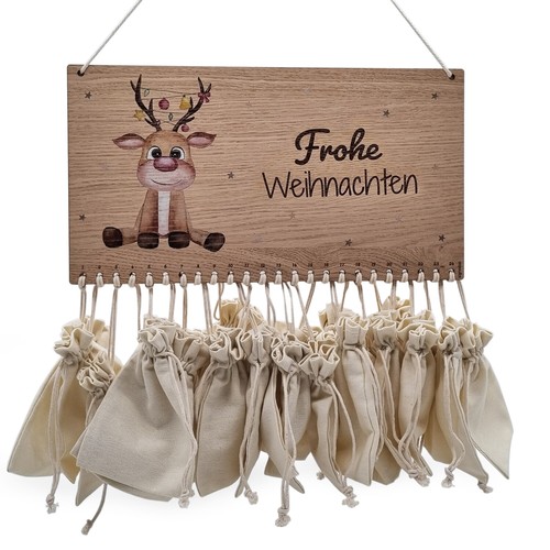 Adventskalender aus holz - aus,