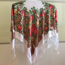 Ostern Geschenk Ukrainischer Russischer Tuch Pavlovo Stil 110x110cm M12