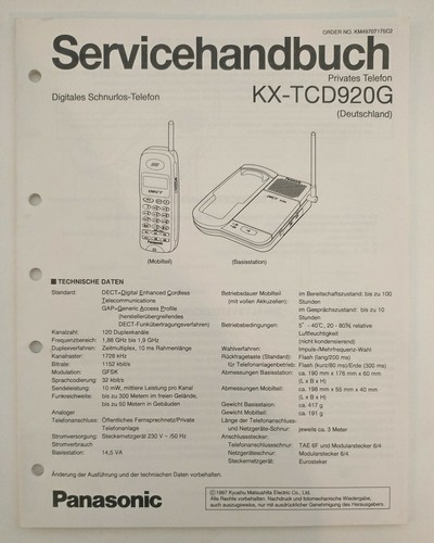 Panasonic servicehandbuch - panasonic,