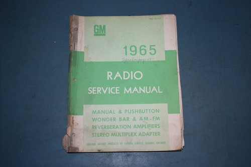 1965 delco radio service - service, shop