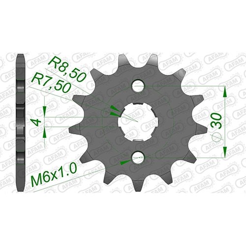 Stahl ritzel für honda afs - ritzel,