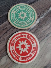 2 Alte Bierdeckel Wulle Bier