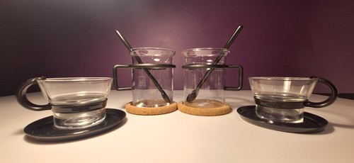 Vier vintage bodum bistro glas - bodum,