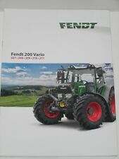  FENDT 200 Vario Traktoren Prospekt von 08/2014 ( FENDT 354 )
