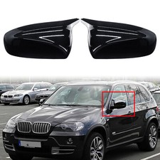 L+R Spiegelkappen Außenspiegel Schwarz Für BMW X5 E70 X6 E71 E72 2007-2013