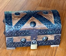 Schatztruhe Box Truhe mit Schloss für Kinder, Deko, Schmuck