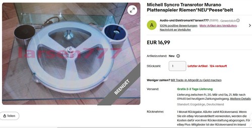 Michell syncro transrotor - michell,