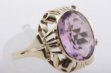 Amethyst Ring  585 14K Gelb