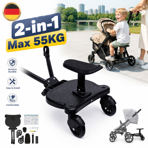 Buggy board mit sitz - buggy, 2-in-1