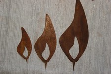 Flamme aus Metall - Edelrost