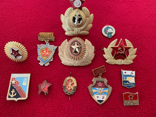 Mützenabzeichen Marine Marineabzeichen und div. andere, UdSSR, Russland, DDR
