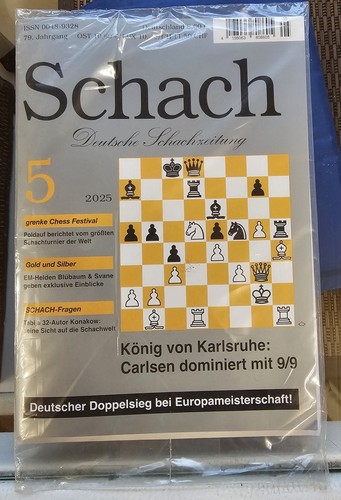 Schach deutsche schachzeitung - schach,