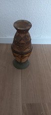 Vintage Holzvase aus Somalia