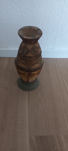 Vintage holzvase aus - vintage,