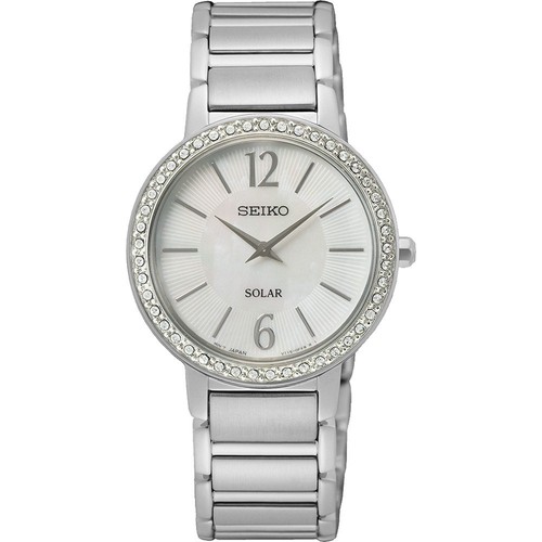 Seiko silber damen armbanduhr - silber,