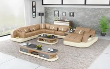 Leder xxl couch sofa polster