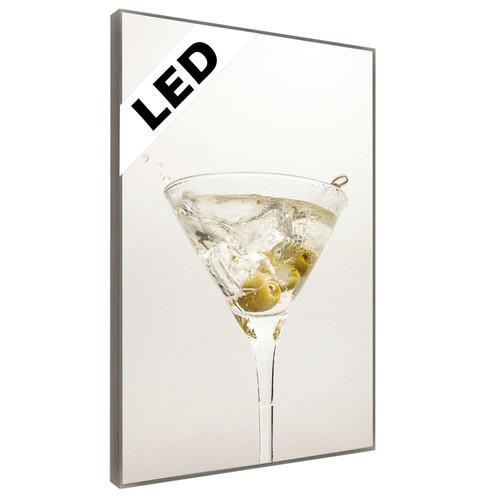 Led wandbild martini cocktail - martini,