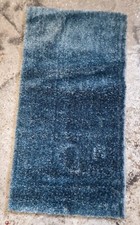 Hochflor  Läufer petrol blau 60 x 110  cm Flausch Teppich glänzender Flor GMK