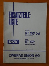 DKW RT 159 Jet ERSATZTEILE
