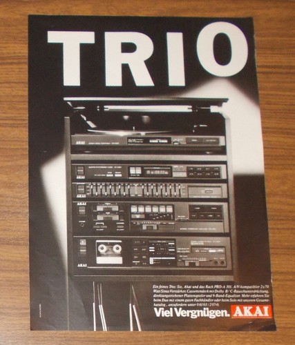 Seltene werbung vintage akai - werbung,