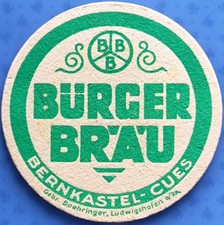 Alter Bierdeckel Bürger Bräu