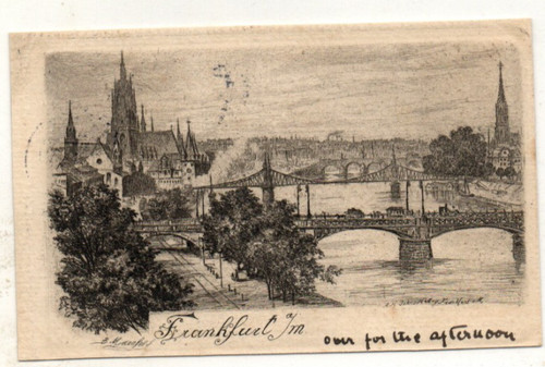 Ansichtskarte frankfurt main - ansichtskarte, frankfurt/main