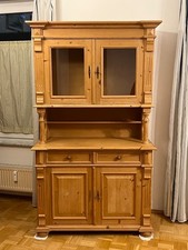 Gründerzeit Vitrine Buffet Jugendstil Küchenschrank Schrank Massivholz SELVA