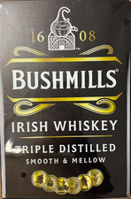 *Metall/Blech-Schild-Bushmills