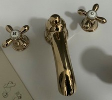 Hansgrohe Axor Carlton 3-Loch Waschtisch Armatur in Edelmessing