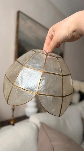 Vintage capiz muschel und gold - muschel,