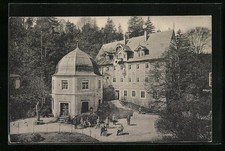 Wiesenbad im Erzgeb., Genesungsheim Fürstenhaus, Ansichtskarte 1919 