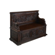 Antike Mönchsbank Sitzbank