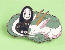 Haku No Face Soot Spirited Away Sakura Ghibli Metall Emaille Pin Anstecker Japanisch