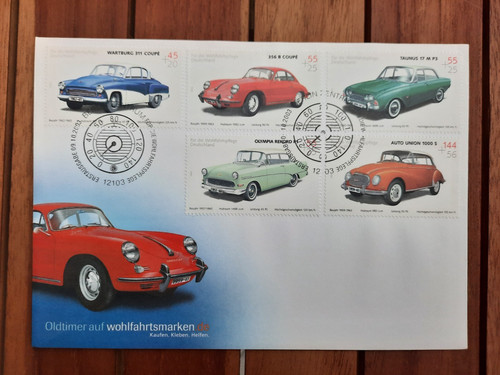 Oldtimer auf wohlfahrtsmarken - oldtimer,