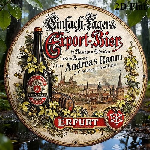 Blechschild rund export bier - rund,