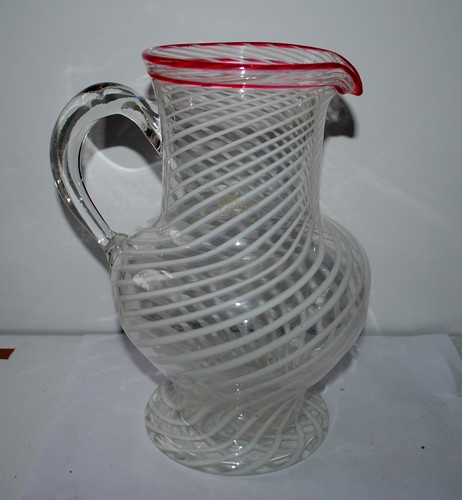 Antiker fadenglas krug lauscha - antiker,