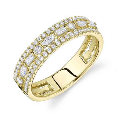 14k gelbgold diamant - 14k, marquise