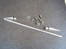 Gardinenstange mit Wandhalterung und Dekospitzen 55/78 cm lang 14 mm Durchmesser