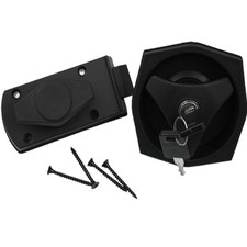 Türschloss Schloss Türriegel Wohnwagen Wohnmobil Caravan Boot schwarz FF-System