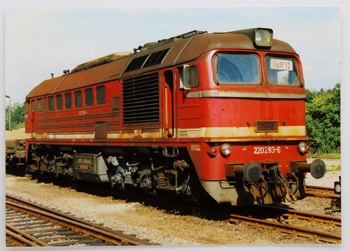Postkarte diesellok br - postkarte, 220