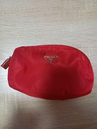 Prada pouch logo plate - pouch,