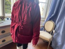 Timberland Damen Winterjacke, Größe S, bordeauxrot, mit abnehmbaren Pelzkragen