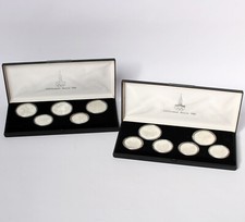 11 Silbermünzen 5x 10 Rubel /