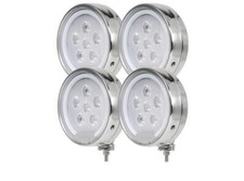 4x LED Fern Scheinwerfer passend für Scania 1er 2er 3er G Serie Edelstahl 210mm